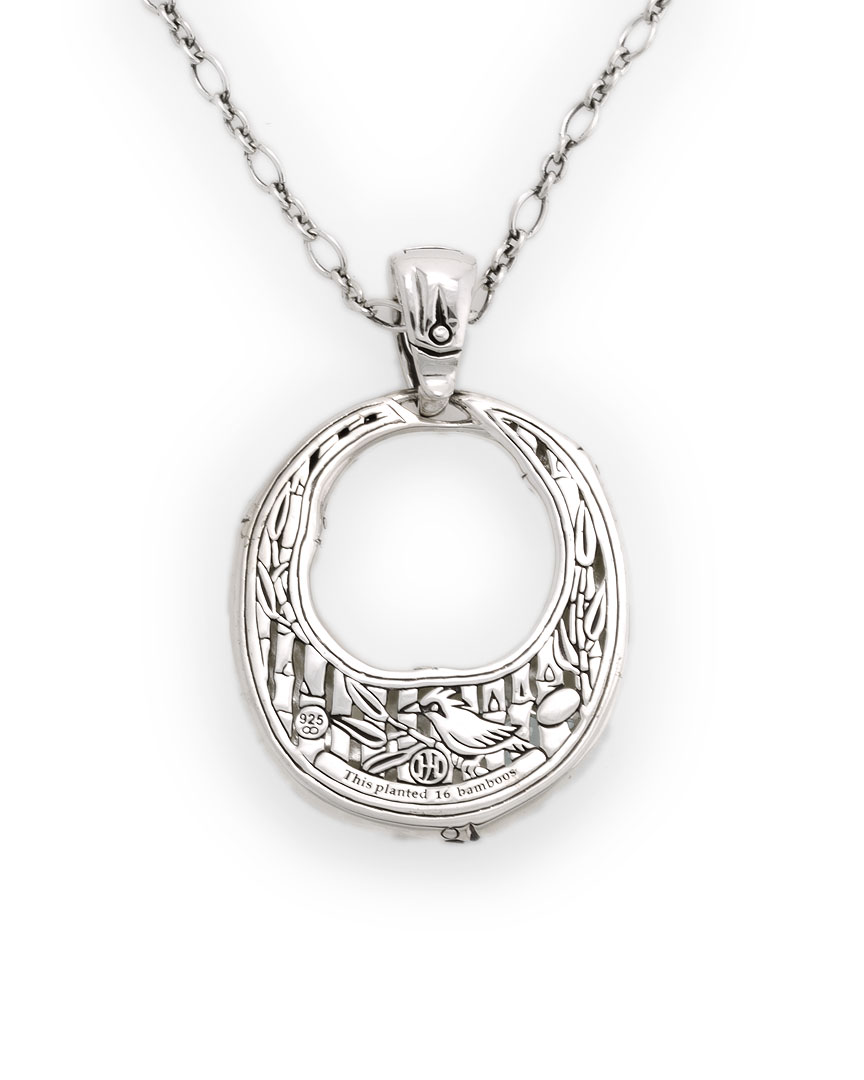 John Hardy Bamboo Silver 3.46 Cttw. Topaz Pendant In Nocolor