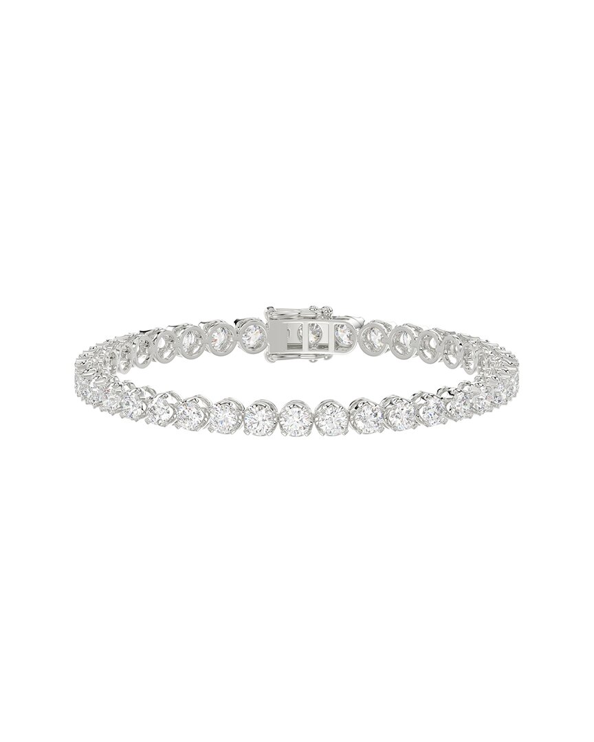Ethos Creations Silver 9.00 Ct. Tw. Lab-grown Diamond Bracelet In Metallic
