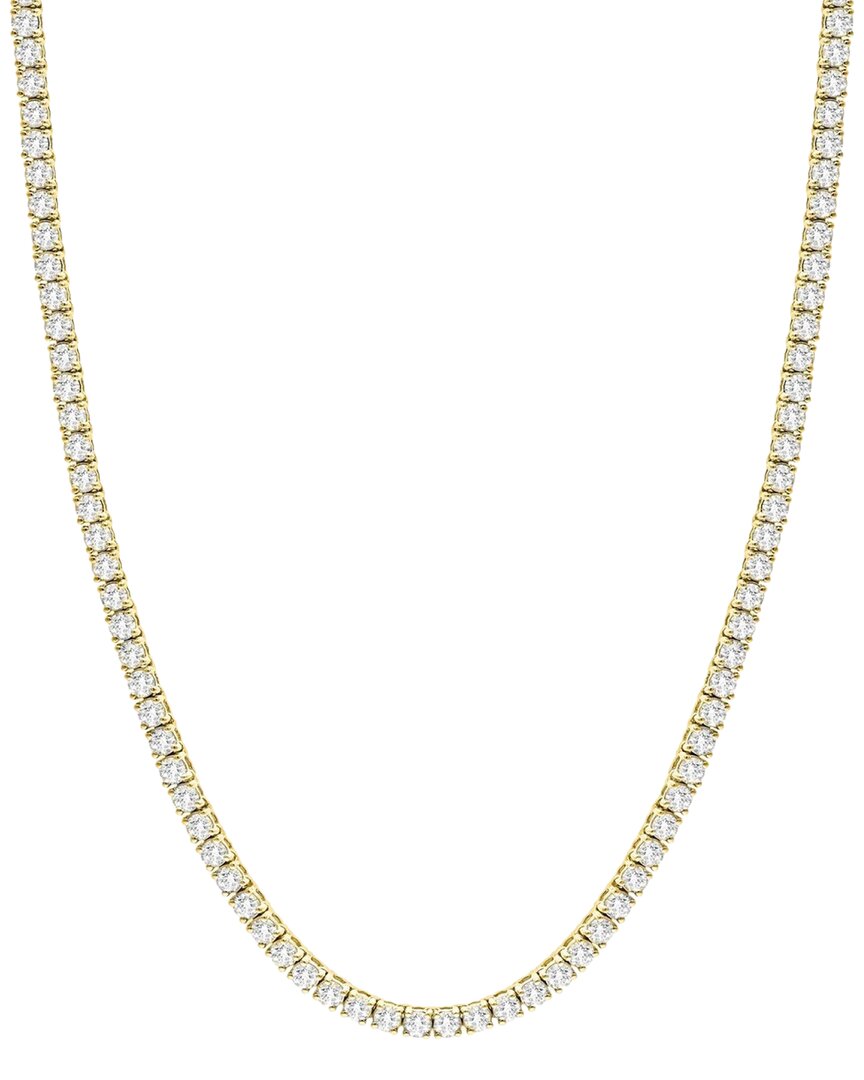 Shop Forever Creations Signature Forever Creations 14k 8.00 Ct. Tw. Lab Grown Diamond Tennis Necklace