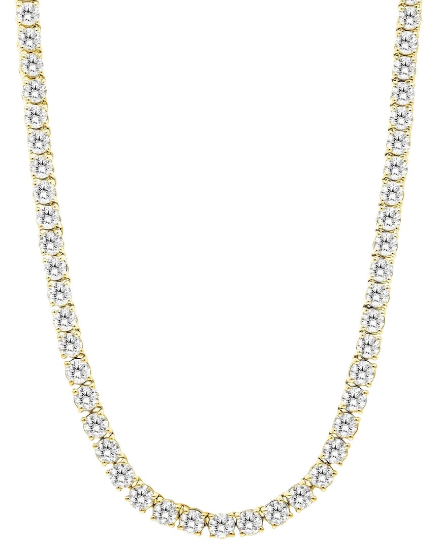 Forever Creations Signature Forever Creations 14k 14.00 Ct. Tw. Lab Grown Diamond Tennis Necklace