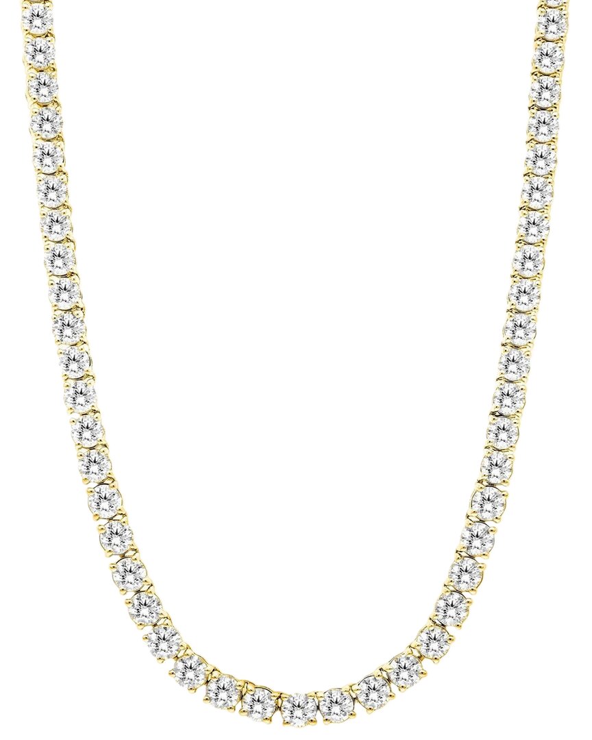 Shop Forever Creations Signature Forever Creations 14k 14.00 Ct. Tw. Lab Grown Diamond Tennis Necklace