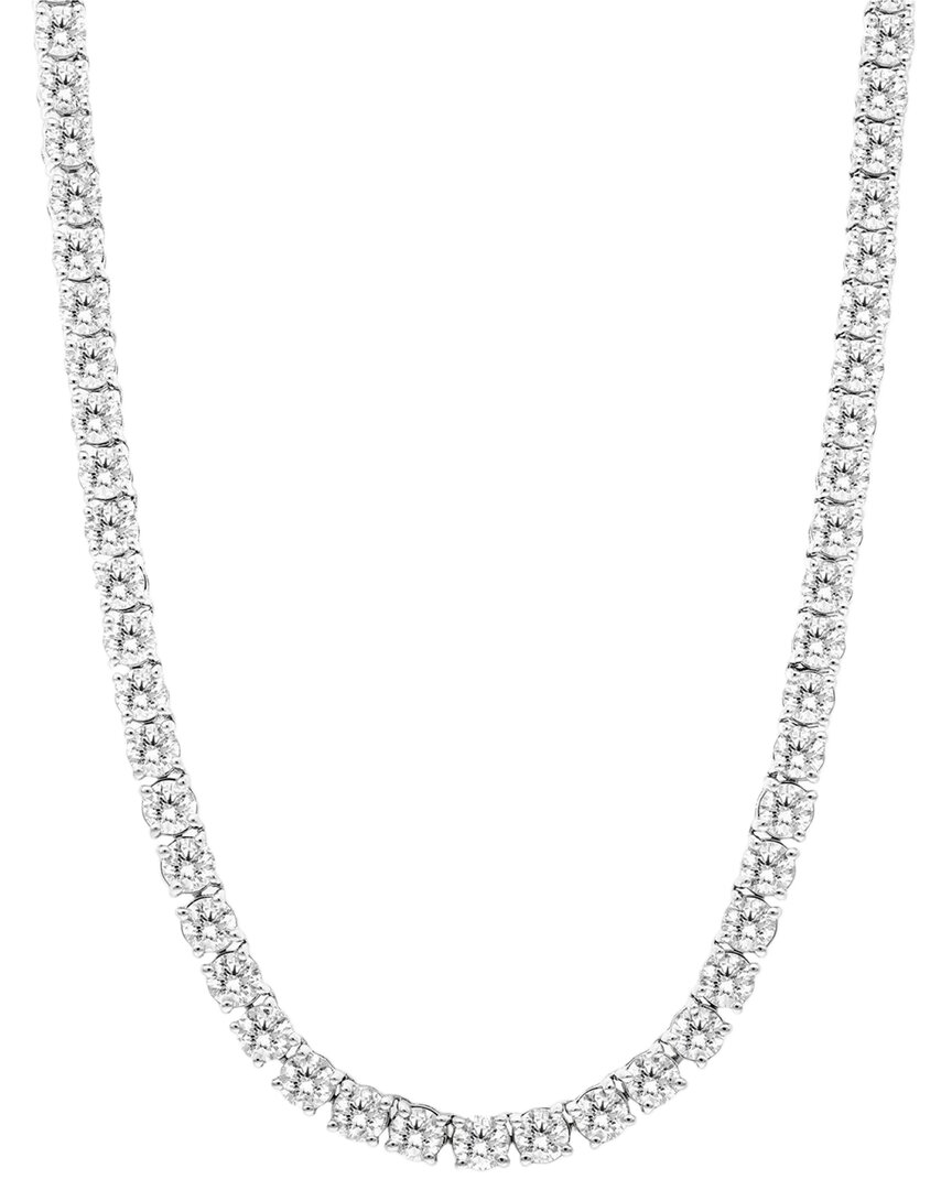 Forever Creations Signature Forever Creations 14k 16.00 Ct. Tw. Lab Grown Diamond Tennis Necklace