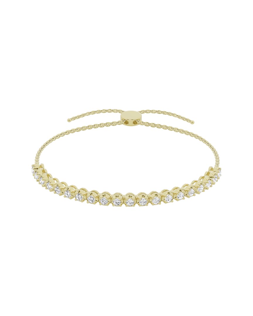 Lab Grown Diamonds 14k 1.00 Ct. Tw. Lab Grown Diamond Tennis Bolo Bracelet