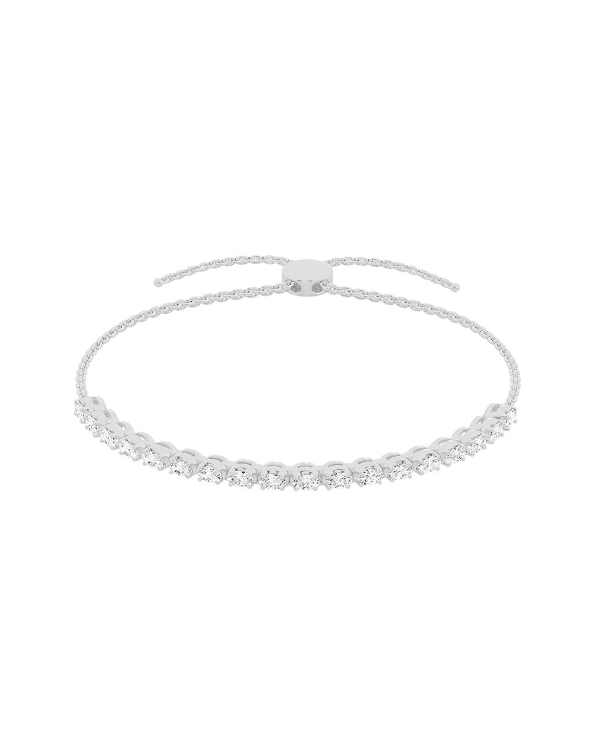 LAB GROWN DIAMONDS 14K 1.00 CT. TW. LAB GROWN DIAMOND TENNIS BOLO BRACELET