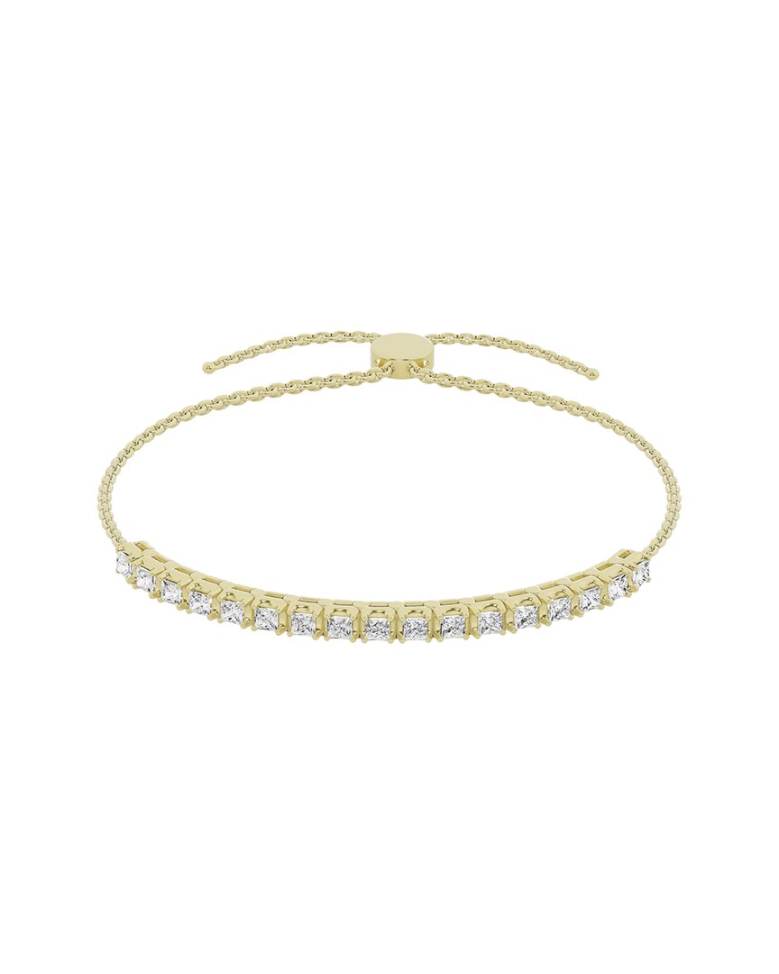 LAB GROWN DIAMONDS 14K 1.00 CT. TW. LAB GROWN DIAMOND TENNIS BOLO BRACELET