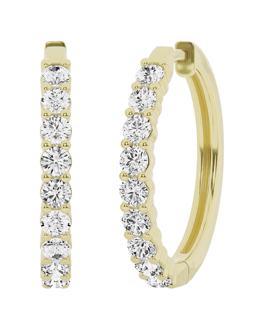 LAB GROWN DIAMONDS 14K 2.00 CT. TW. LAB GROWN DIAMOND HOOPS