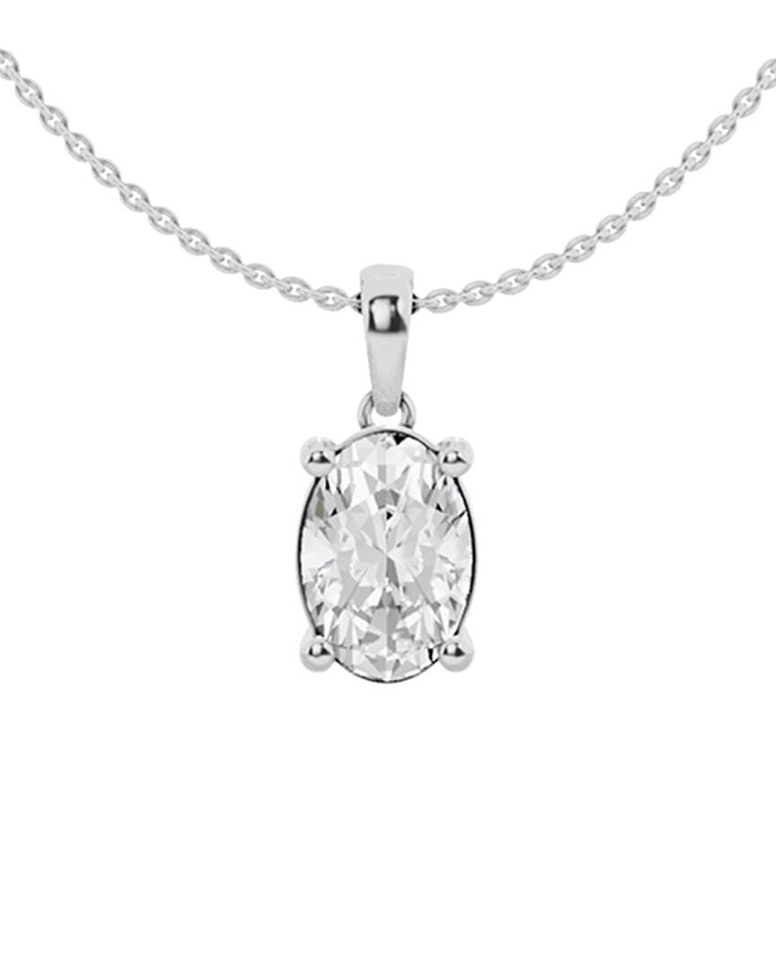 Lab Grown Diamonds 14k 2.00 Ct. Tw. Lab Grown Diamond Solitaire Pendant Necklace