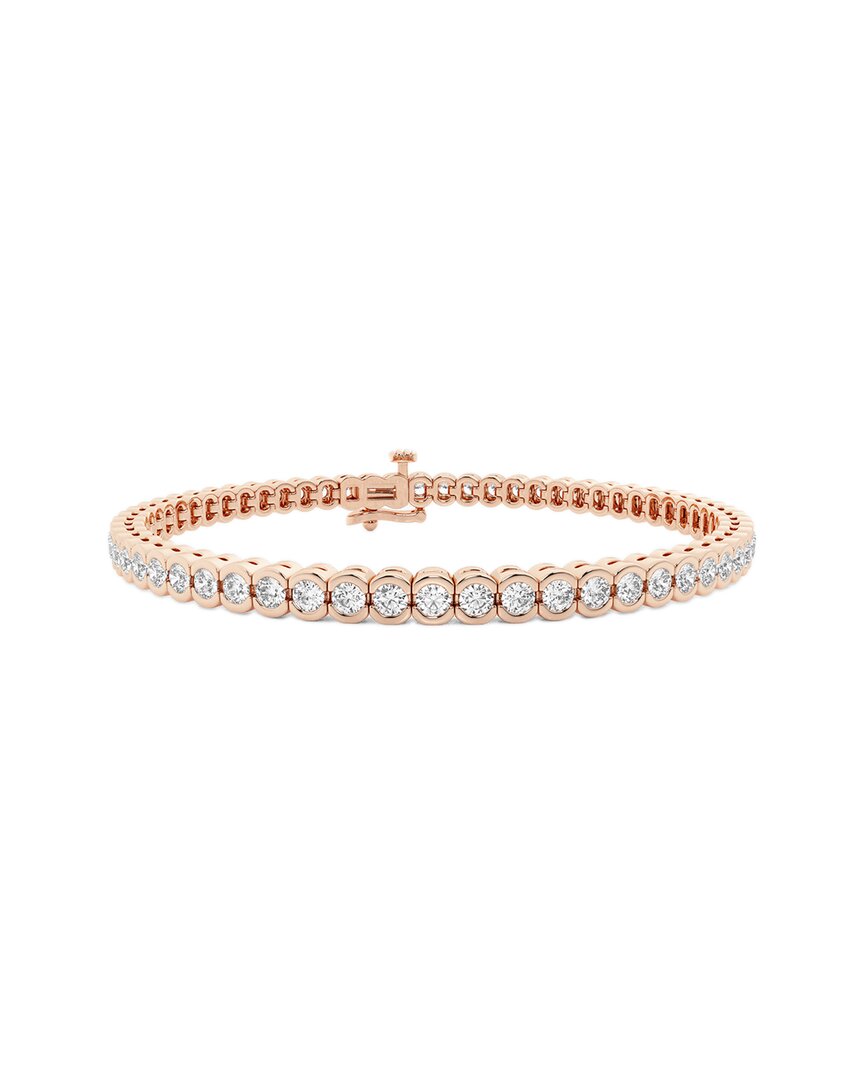 Lab Grown Diamonds 14k Rose Gold 4.00 Ct. Tw. Lab Grown Diamond Bracelet