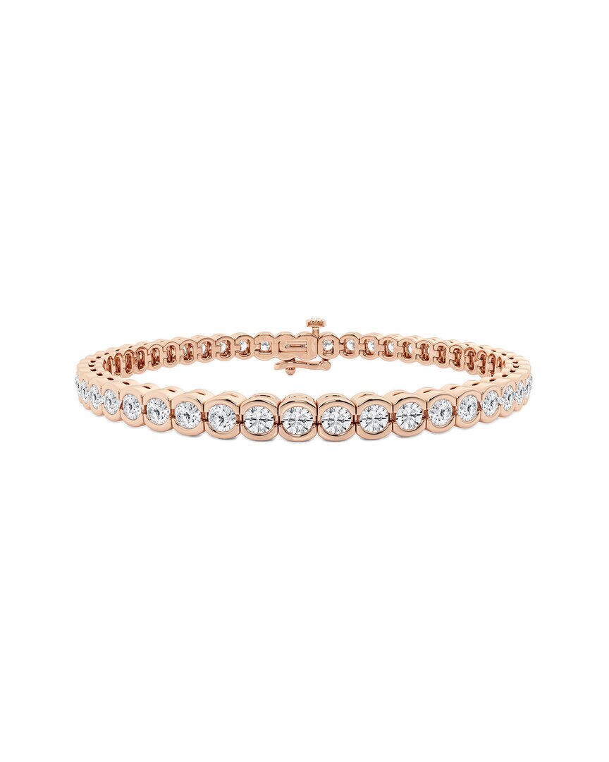 Lab Grown Diamonds 14k Rose Gold 7.02 Ct. Tw. Lab Grown Diamond Bracelet