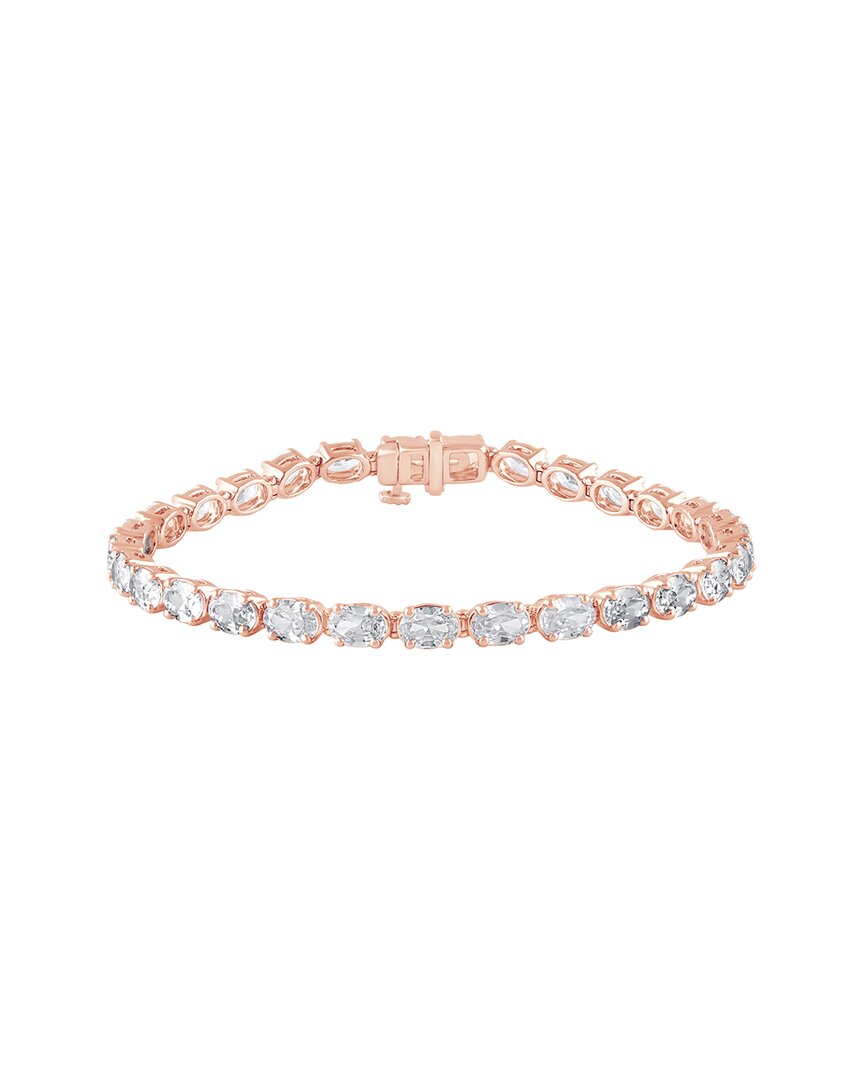 Lab Grown Diamonds 14k Rose Gold 10.01 Ct. Tw. Lab Grown Diamond Bracelet