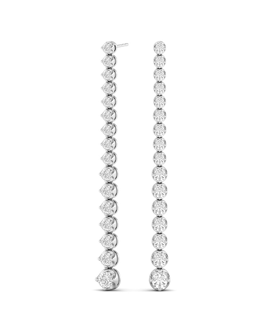 Diamond Select Cuts 14k 3.2 Ct. Tw. Diamond Earrings In White