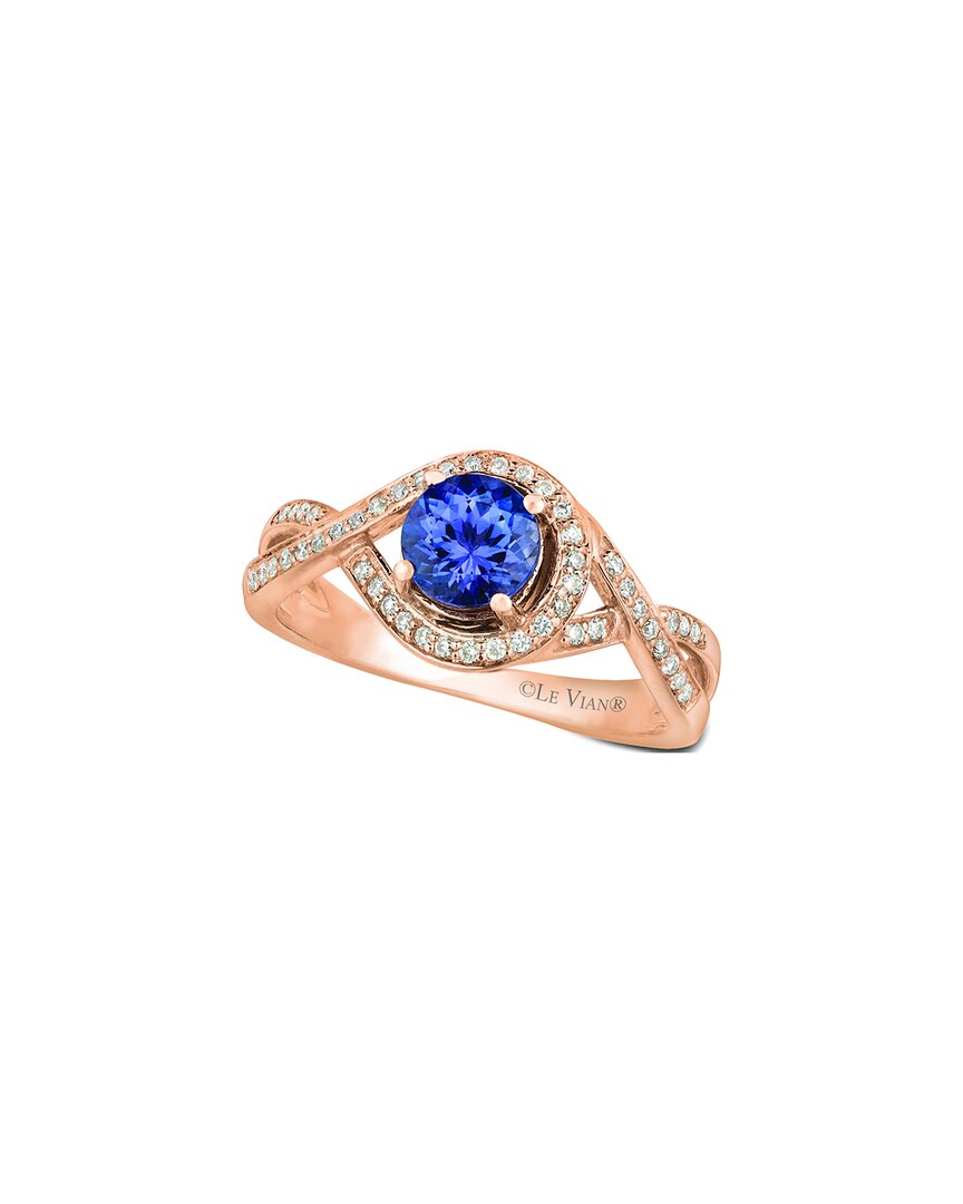 Le Vian 14k Strawberry Gold 0.76 Ct. Tw. Diamond & Tanzanite Ring