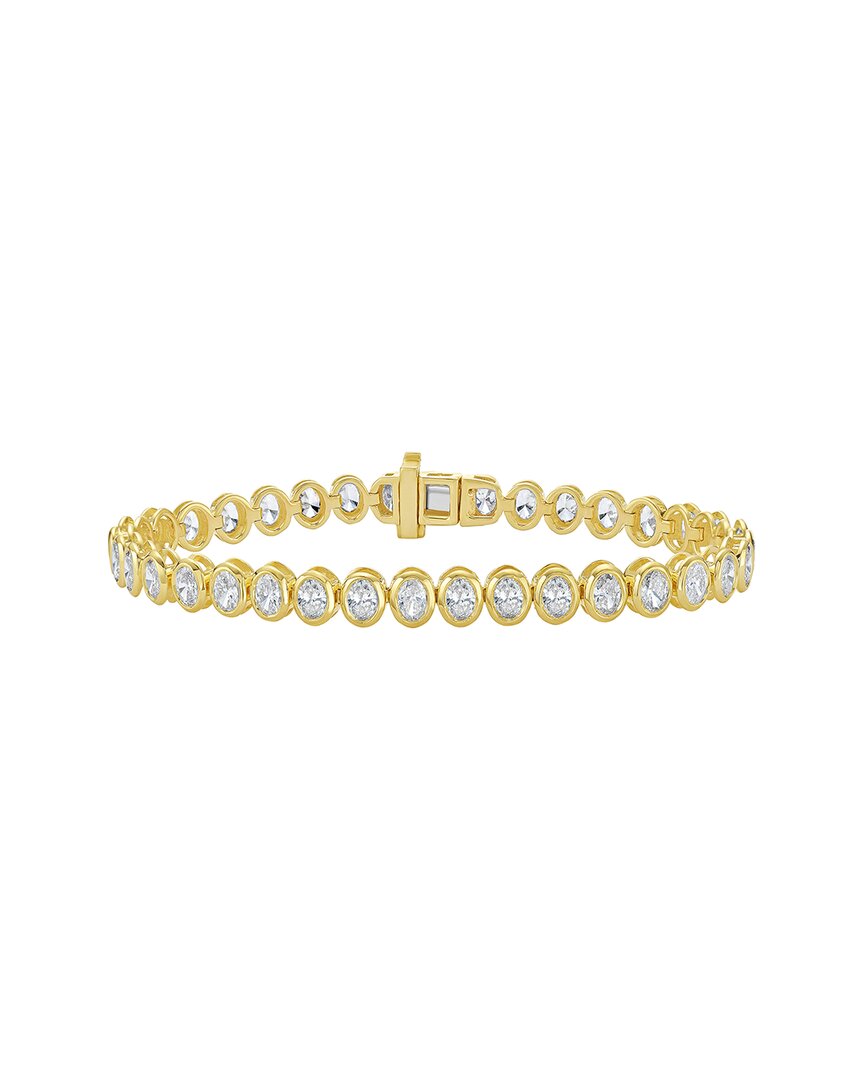 Diana M Lab Grown Diamonds Diana M. 14k 6.50 Ct. Tw. Lab-grown Diamond Tennis Bracelet