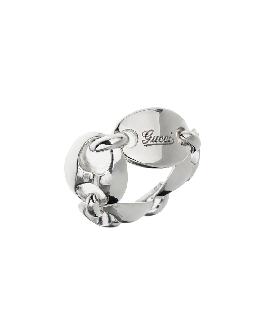 Gucci Silver Ring In Metallic