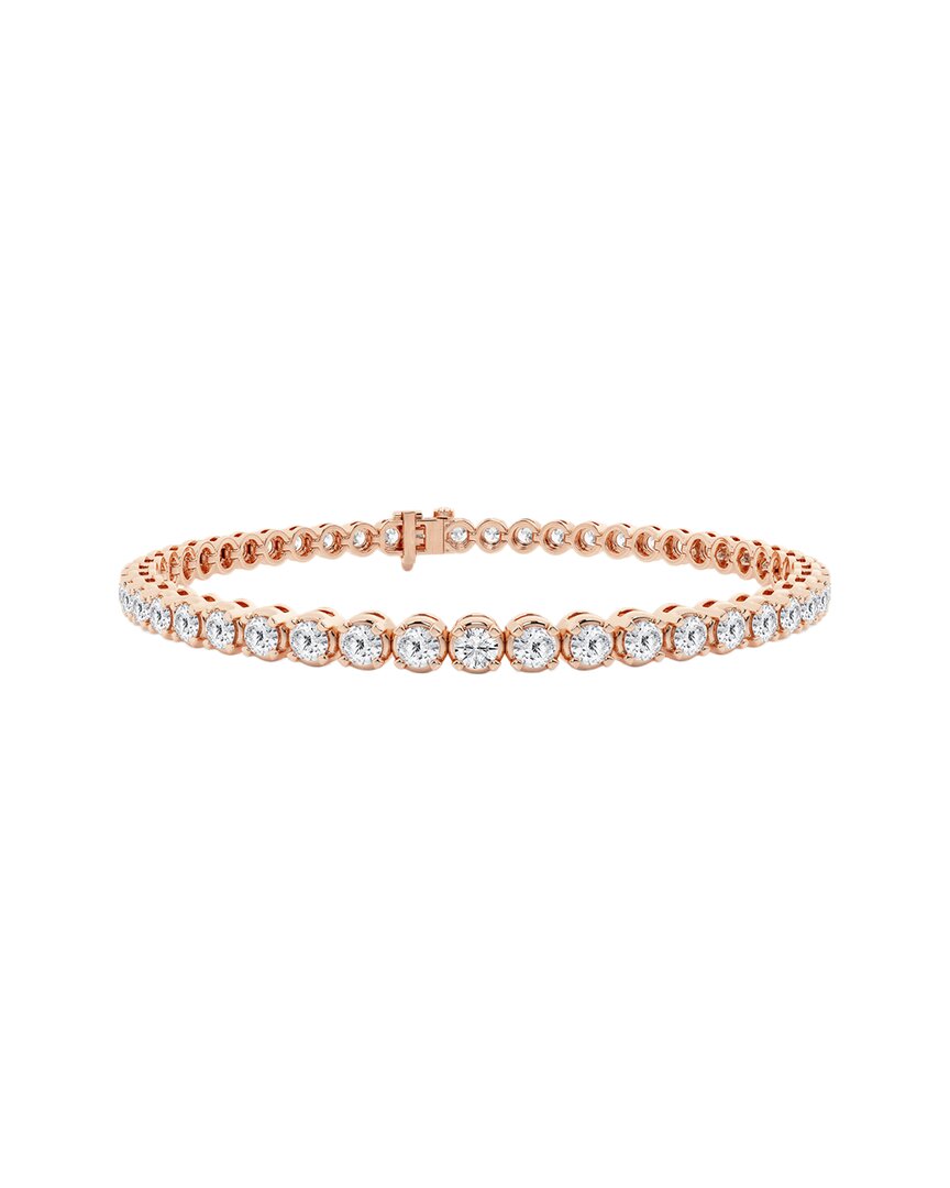 Lab Grown Diamonds 14k Rose Gold 5.00 Ct. Tw. Lab Grown Diamond Bracelet