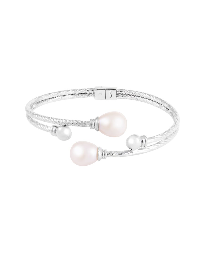 Shop Splendid Pearls Silver 7.5-8mm Pearl Bracelet
