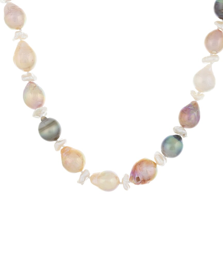 Splendid Pearls 14k 9-12mm Pearl Necklace