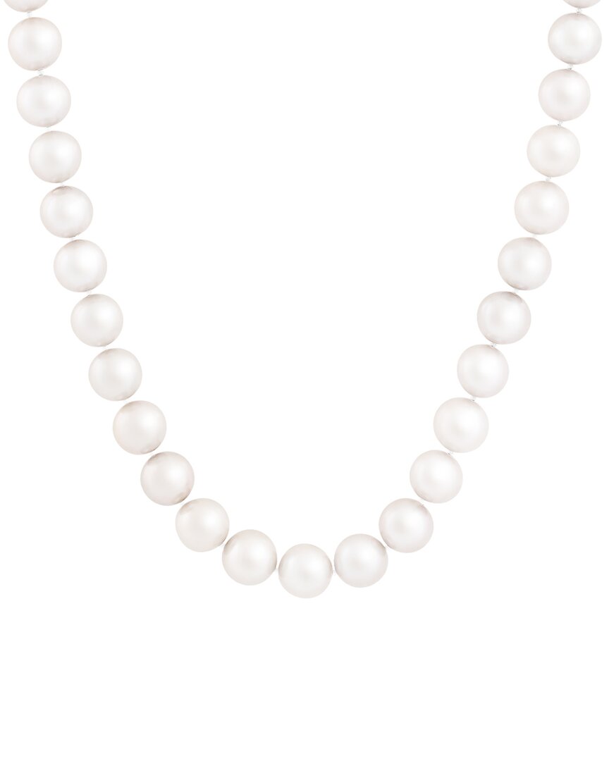 Splendid Pearls 12-13mm Pearl Necklace In Silver