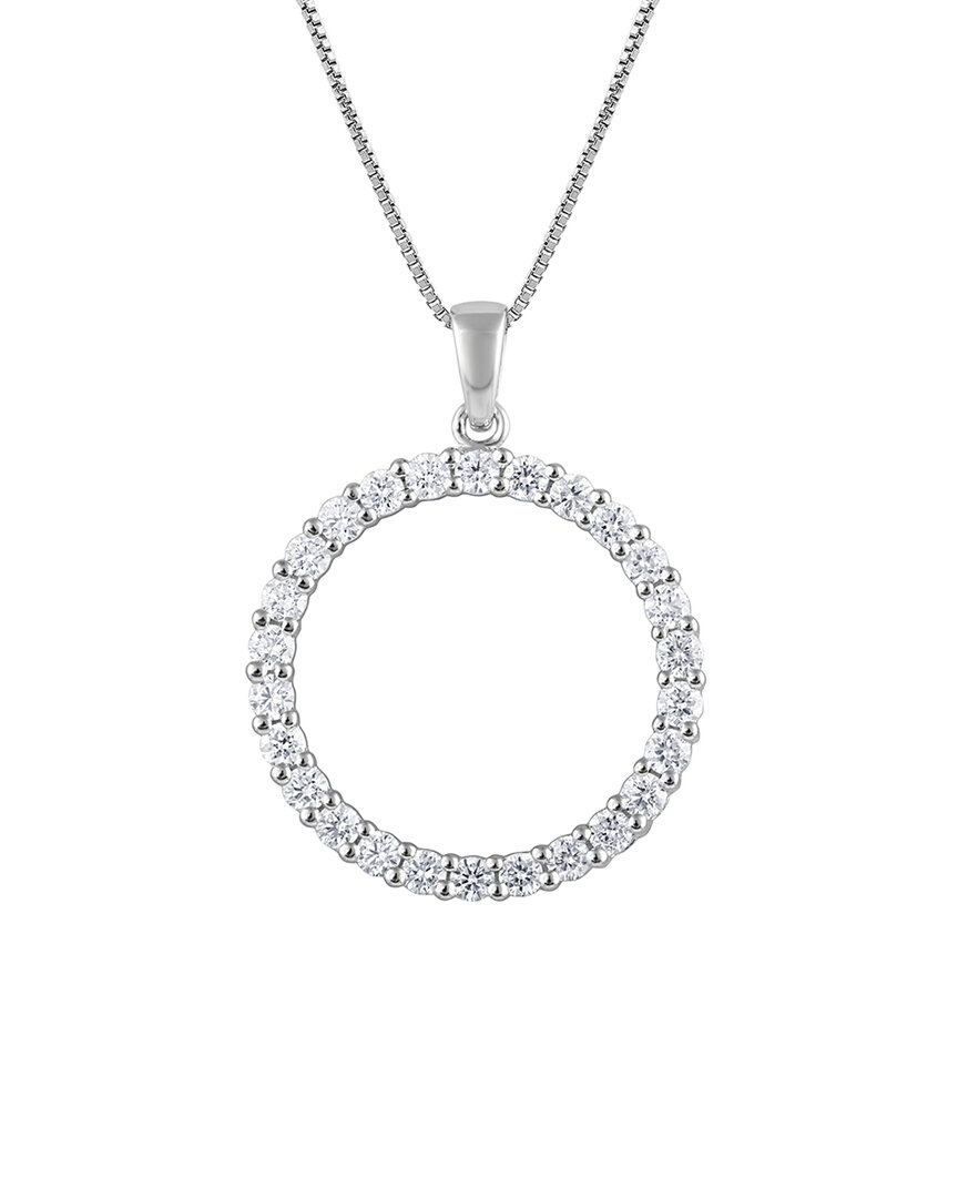 Lab Grown Diamonds Silver 0.34 Ct. Tw. Lab-grown Diamond Pendant