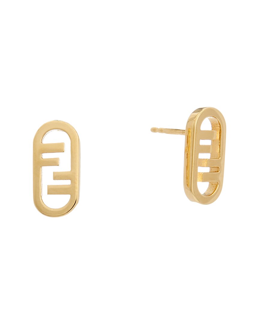 Fendi O'lock Earrings In Gold