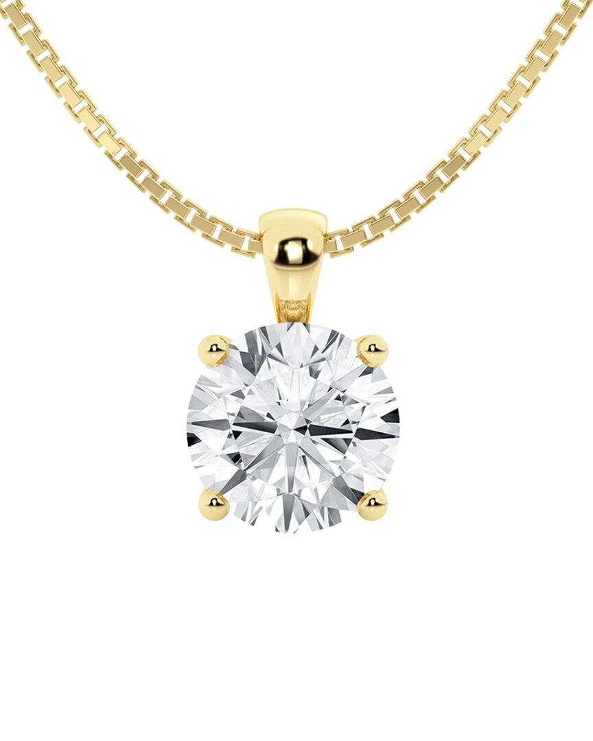 Lab Grown Diamonds 14k 2.50 Ct. Tw. Lab-grown Diamond Pendant Necklace In Gold