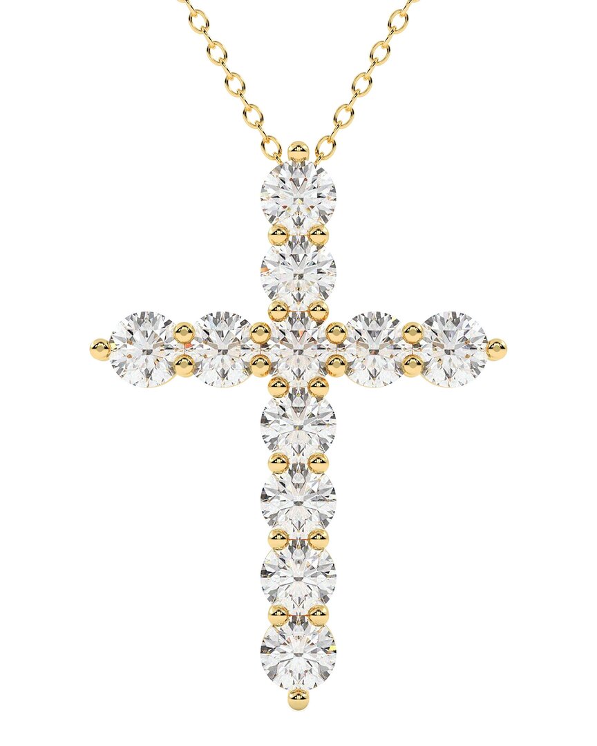 Lab Grown Diamonds 14k 1.00 Ct. Tw. Lab-grown Diamond Necklace In Gold