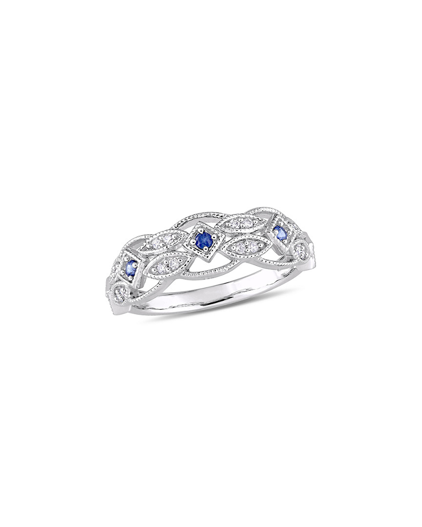 RINA LIMOR RINA LIMOR 10K 0.27 CT. TW. DIAMOND & SAPPHIRE RING