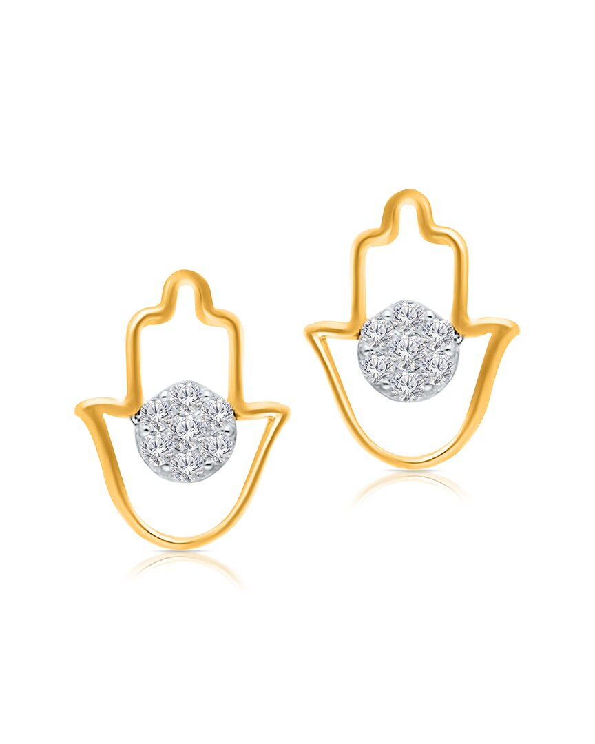 Kallati 14k 0.20 Ct. Tw. Diamond Earrings