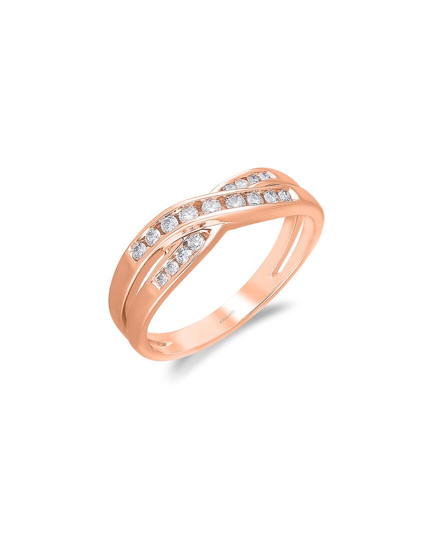 Shop Kallati 14k Rose Gold 0.25 Ct. Tw. Diamond Ring