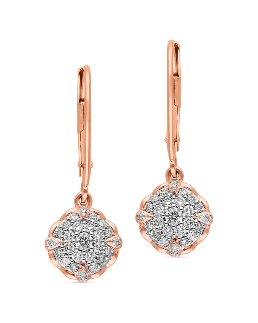 Kallati 14k Rose Gold 0.50 Ct. Tw. Diamond Earrings