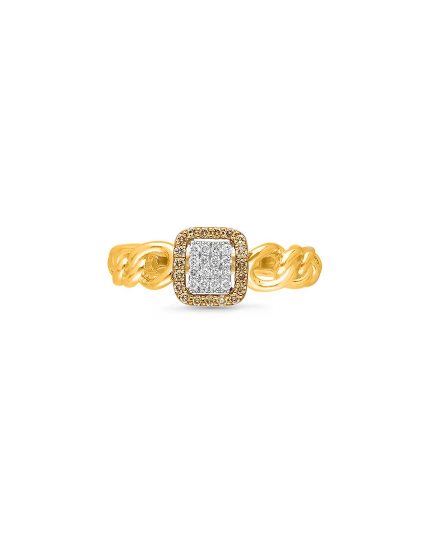 Shop Kallati 14k Two-tone 0.25 Ct. Tw. Diamond Ring