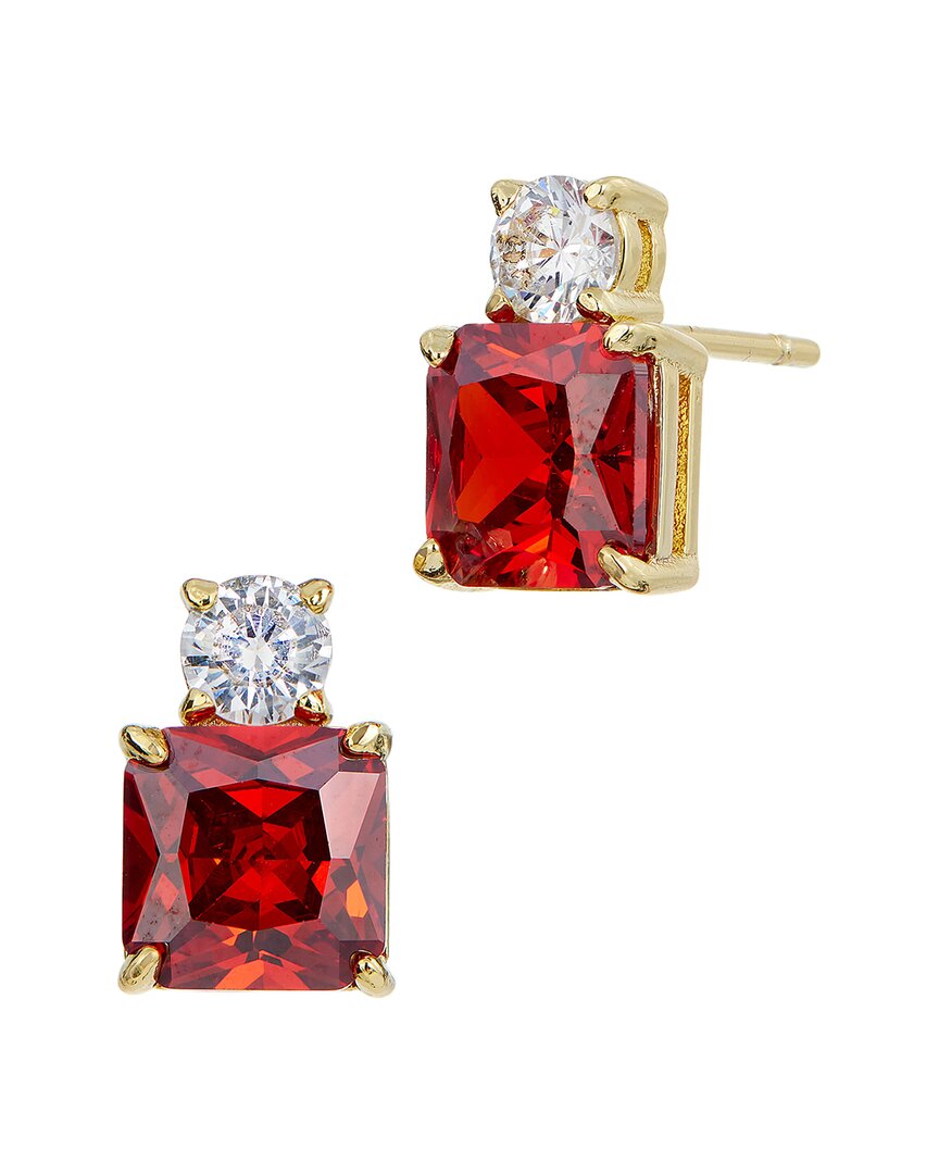 Savvy Cie 18k Plated Cz Studs