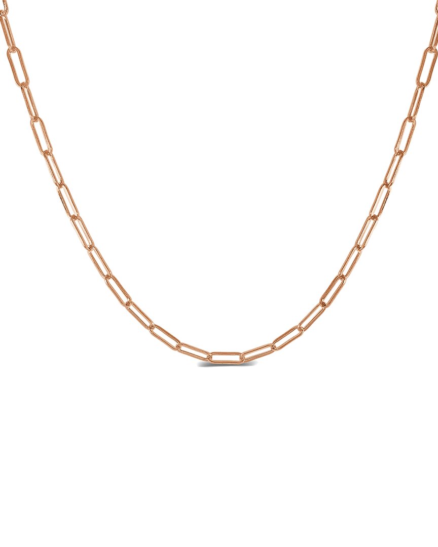 Sabrina Designs 14k Gold Paperclip Link Necklace In Pink