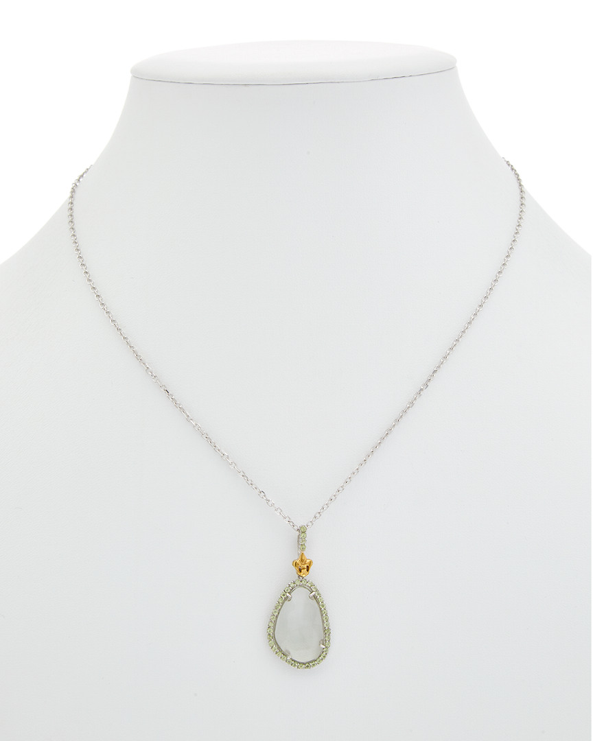 Phillip Gavriel 18k & Silver Gemstone Necklace In Nocolor