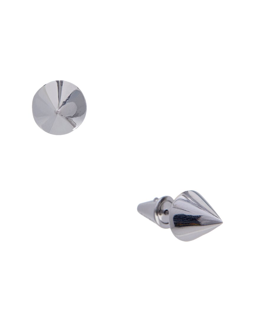 Eddie Borgo Rhodium Plated Cone Studs