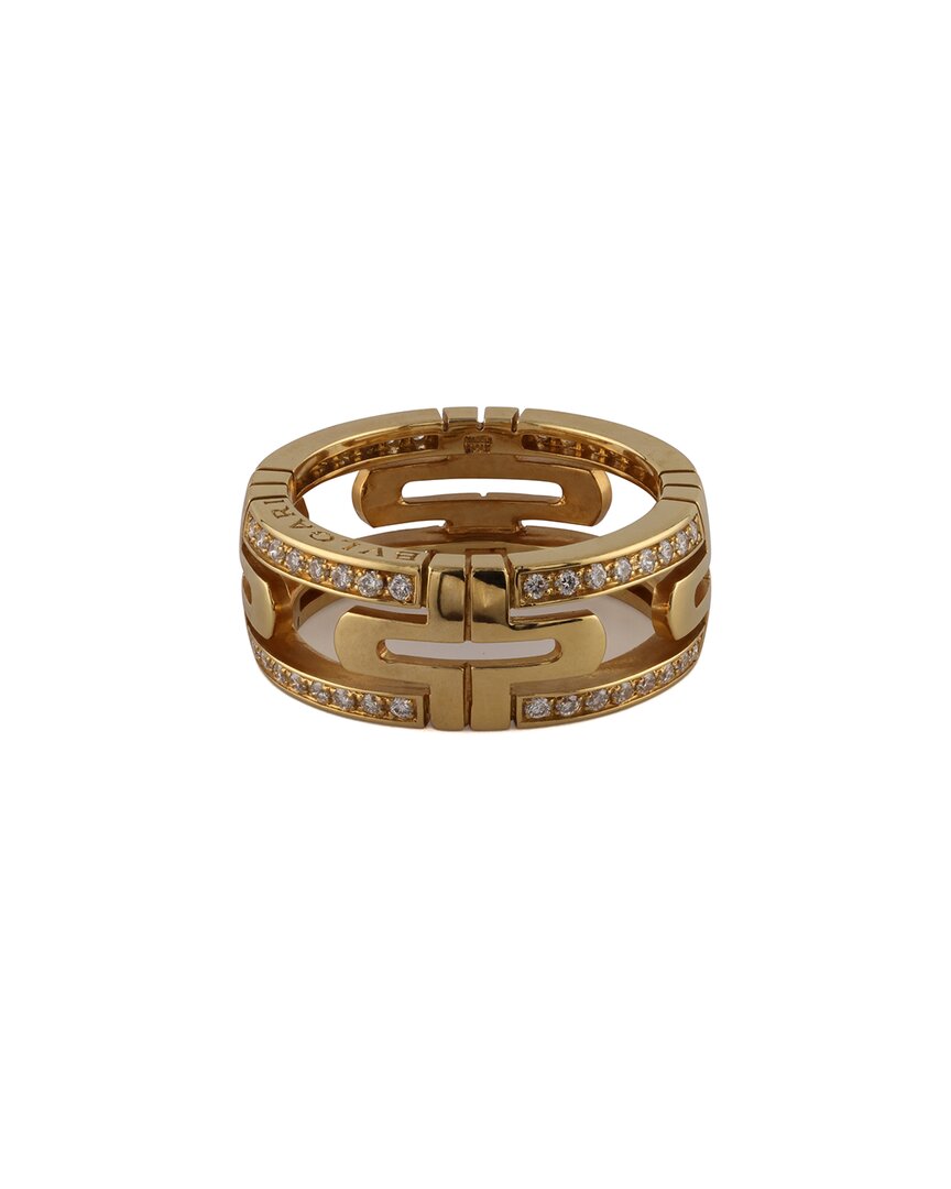 Bulgari Parentesi 18k Rose Gold 0.40 Ct. Tw. Diamond Ring
