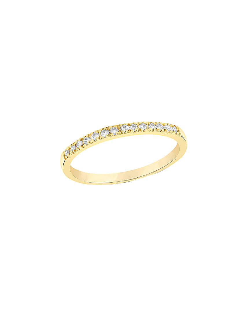 Suzy Levian 14k Yellow Gold 0.15 Ct. Tw. Diamond Ring