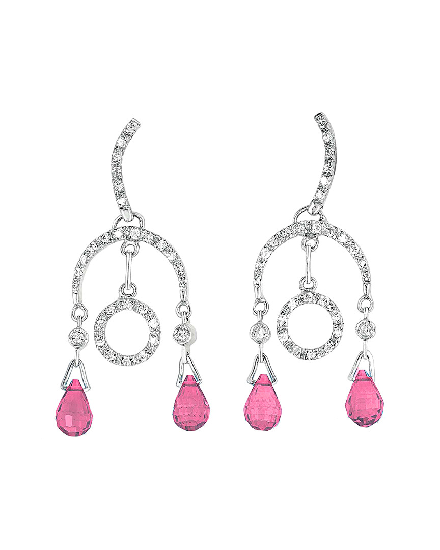 GENEVIVE GENEVIVE SILVER CZ EARRINGS