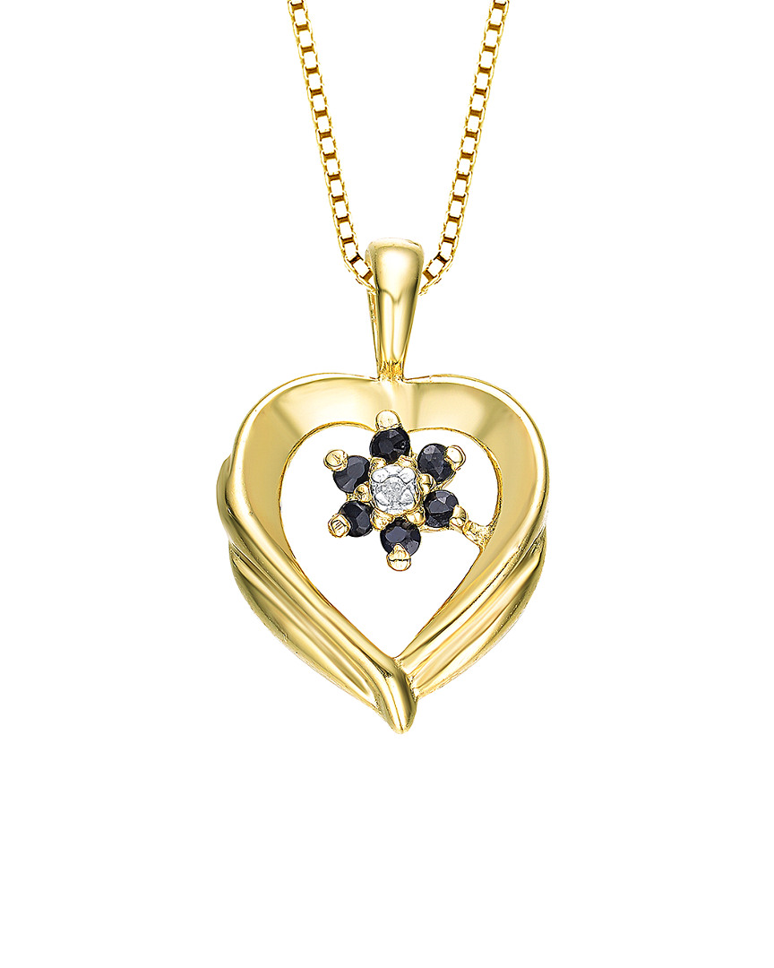 Genevive 14k Over Silver Cz Necklace