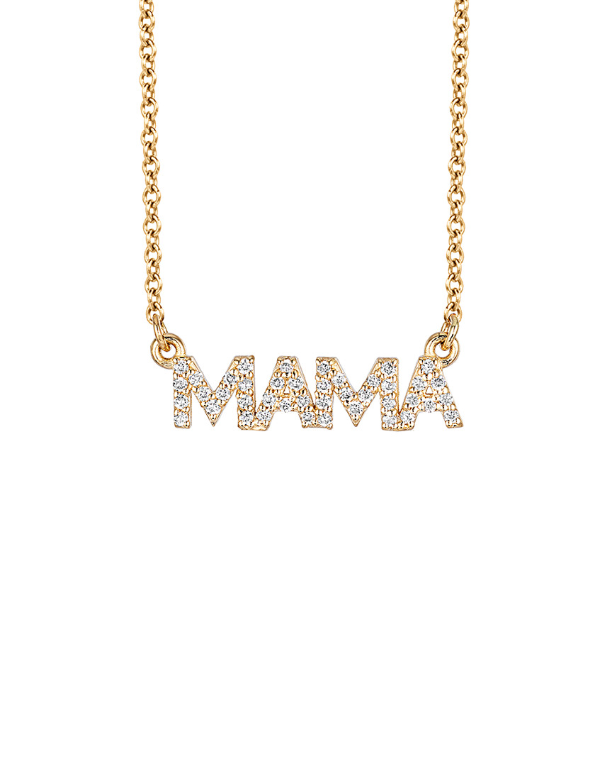 Ariana Rabbani 14k 0.21 Ct. Tw. Diamond Mama Necklace
