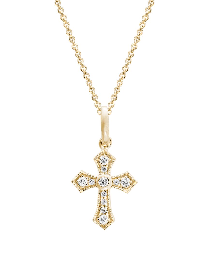 Diamond Select Cuts 14k Diamond Cross Necklace