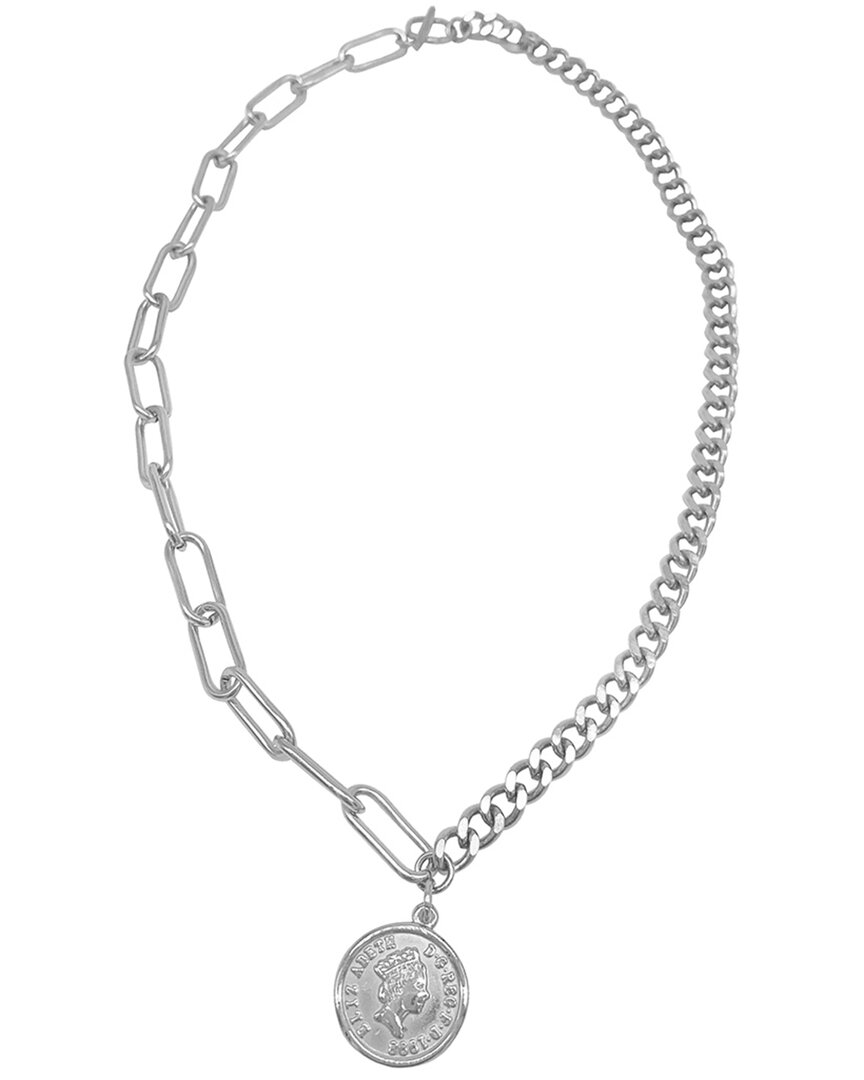 Shop Adornia Stainless Steel Coin Necklace