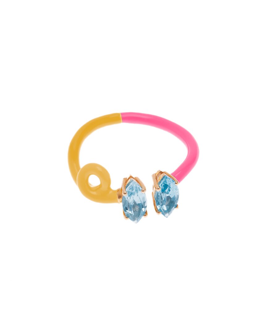 Shop Bea Bongiasca You Are So Vine 9k & Silver 1.36 Ct. Tw. Topaz Double Tendril  Ring
