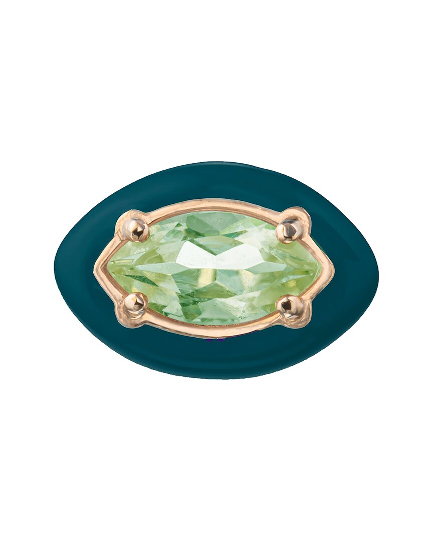 Bea Bongiasca Flower Funk 9k & Silver 1.66 Ct. Tw. Peridot Studs