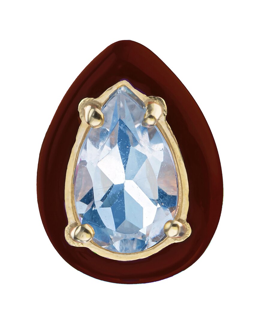 Bea Bongiasca Flower Funk 9k & Silver 1.94 Ct. Tw. Topaz Studs