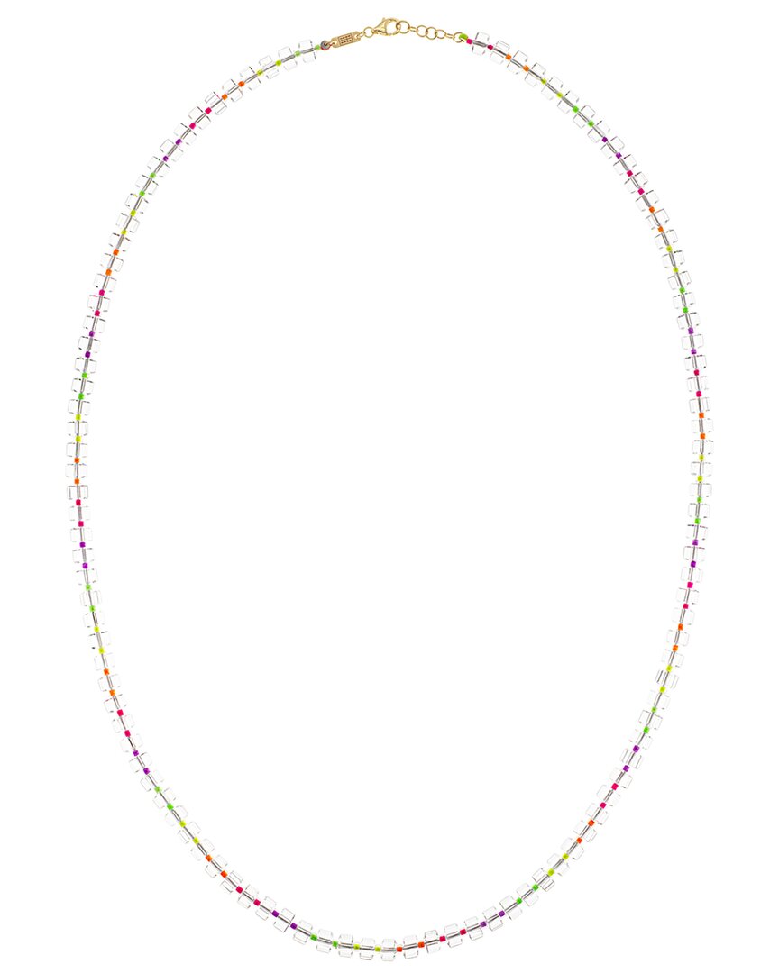 BEA BONGIASCA BEA BONGIASCA WOW 9K & SILVER 256.80 CT. TW. ROCK CRYSTAL BEADED NECKLACE
