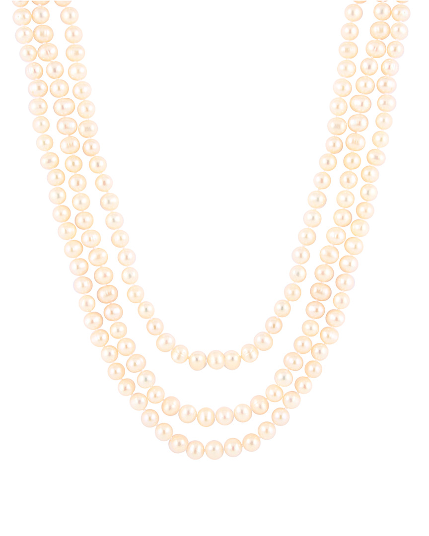 Splendid Pearls 7-8mm Freshwater Pearl Endless 80in Necklace