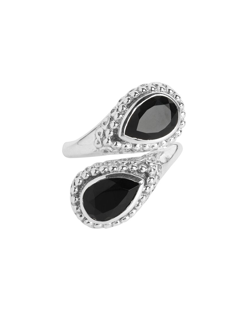 Tiramisu Silver 2.30 Ct. Tw. Black Onyx Ring