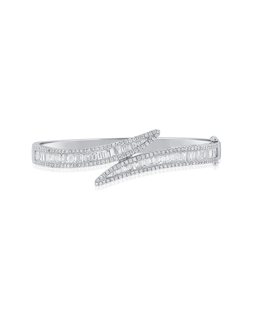 Sabrina Designs 14k 3.69 Ct. Tw. Diamond Bypass Bangle Bracelet