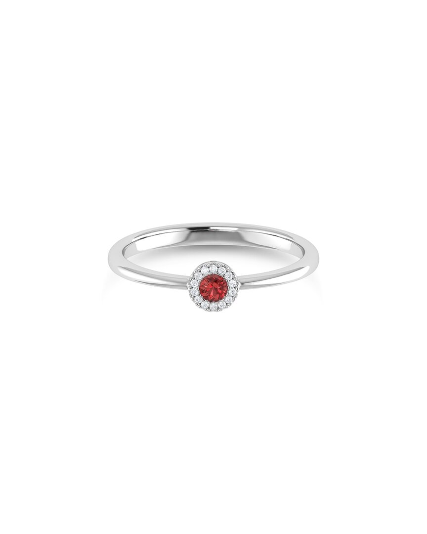 Sabrina Designs 14k 0.11 Ct. Tw. Diamond & Citrine Ring